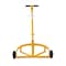 Vestil Steel Low Profile Drum Dolly W/ Mold On Rubber Casters, 21-5/8" x 31-5/8" x 37-5/8", 1200 Lb Cap, Yel LO-DC-MR - alternate 3